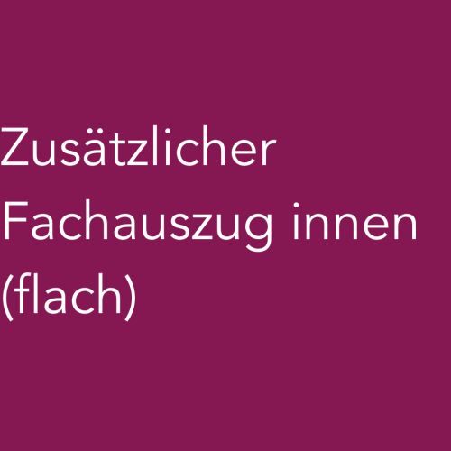 Zusätzlicher Fachauszug innen (flach)