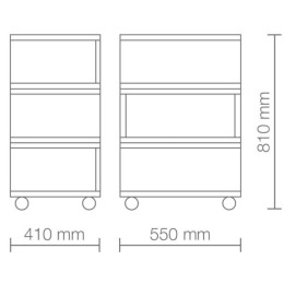 Vismara Beistellwagen 1040 VI Larice Bianco