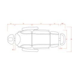 Kosmetikliege 331 E-3 I Resetfunktion I Breite Sitzfl&auml;che I 3 Motoren I Ohne Heizung