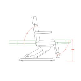 Kosmetikliege 331 E-3 I Resetfunktion I Breite Sitzfl&auml;che I 3 Motoren I Ohne Heizung