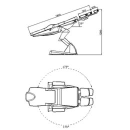 Fu&szlig;pflegestuhl Concept 800 E-3  EC Standfu&szlig; Wei&szlig;