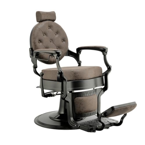 Barber Chair Buzz WK Frame: black Upholstery: old brown