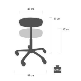 Teqler Arbeitshocker 135362 orange