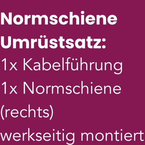 Kabeldurchführung + Normschiene (rechts)