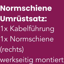 Kabeldurchf&uuml;hrung + Normschiene (rechts)