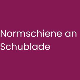 Normschiene an Schublade