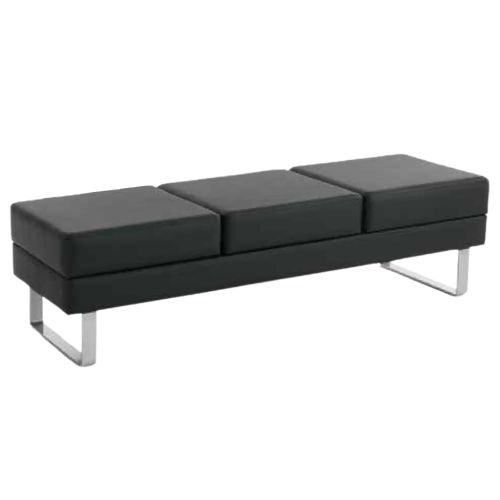 Wartesofa People schwarz