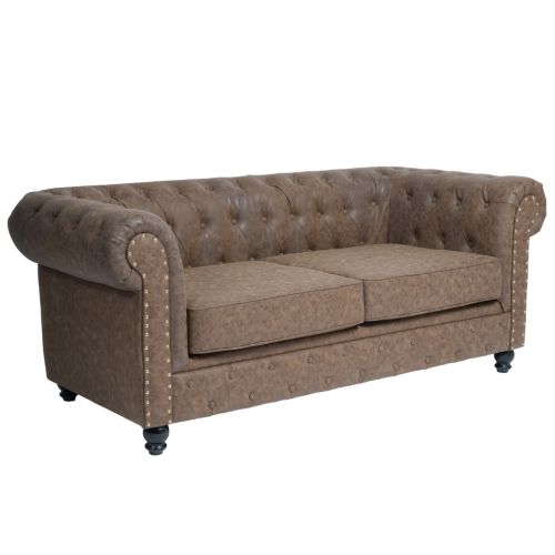 Das Wartesofa Repose WK ist ein elegantes und komfortables Chesterfield-Sofa, das mit abnehmbaren Kissen, hochdichtem Schaumstoff und einem robusten Rahmen aus Metall und Holz ausgestattet ist. Ideal für Wartezimmer.