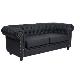 Das Wartesofa Repose WK ist ein elegantes und komfortables Chesterfield-Sofa, das mit abnehmbaren Kissen, hochdichtem Schaumstoff und einem robusten Rahmen aus Metall und Holz ausgestattet ist. Ideal f&uuml;r Wartezimmer.