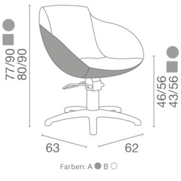 Luca Rossini Friseurstuhl Aurora LR Silber Sternfu&szlig;