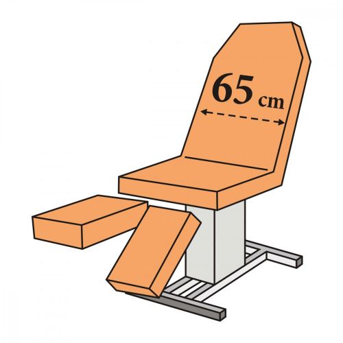 Medixwell Universal Liegenbezug Fußpflegeliegen (3-teilig) ohne Gesichtsloch Frottee white 01