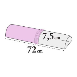 Medixwell Kniest&uuml;tze halbrund Maxi Bezug pink 51 Frottee